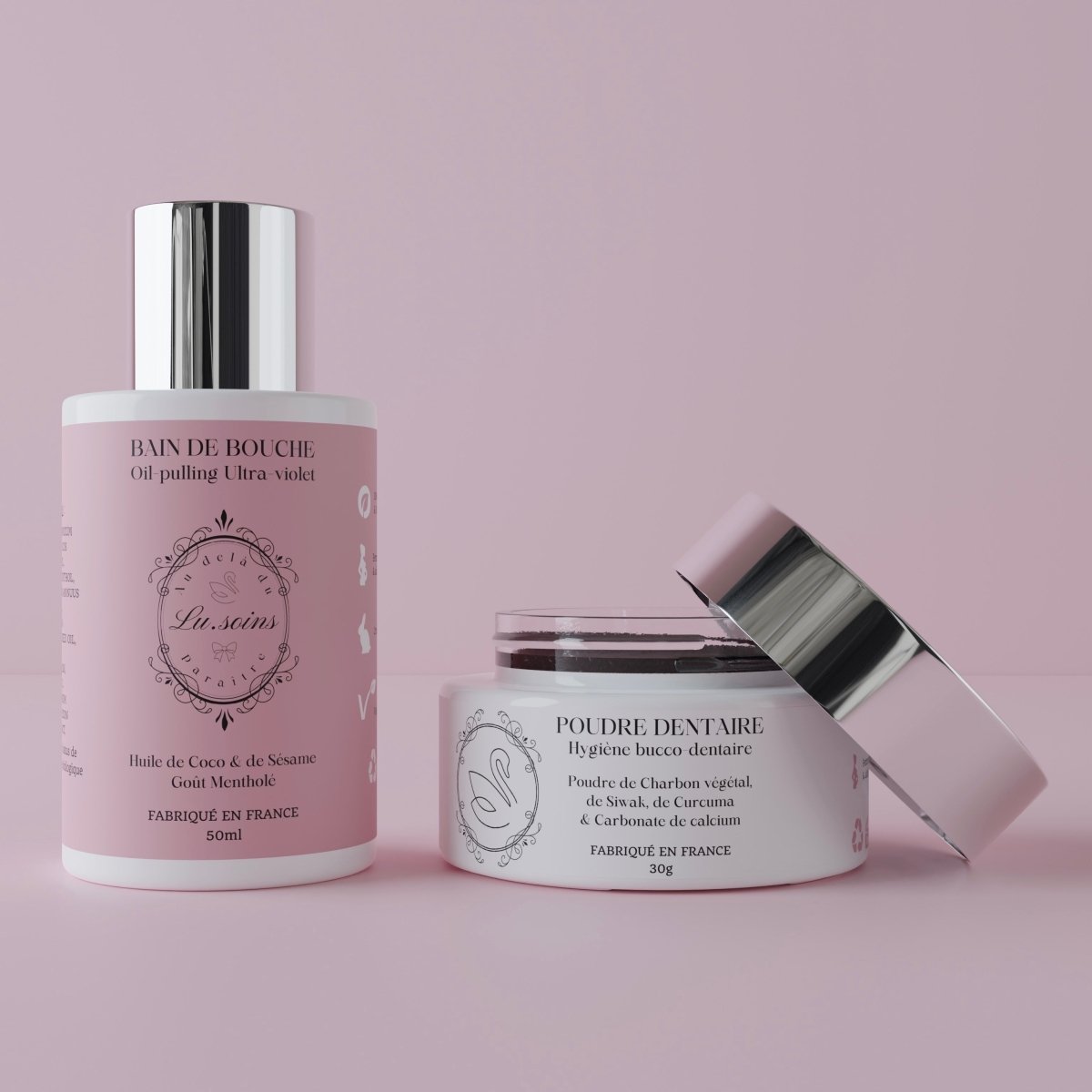 bain de bouche et poudre dentaire