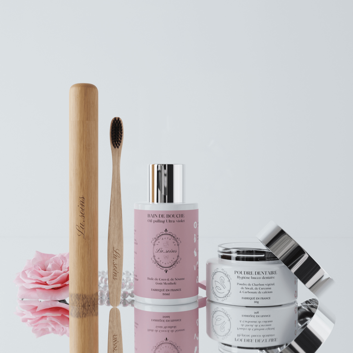 Pack lu.white et brosse à dents et étui