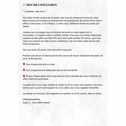 les listes INCI (e-book)