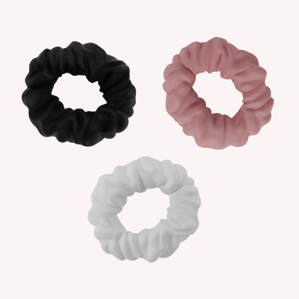 Pack chouchous en satin vegan Lu.hair fabriqués en France